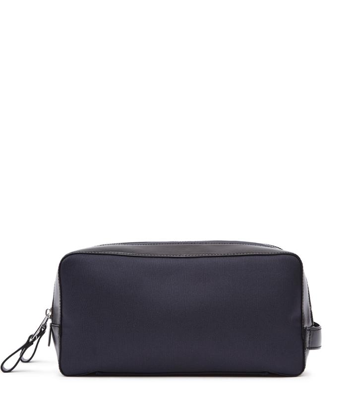 Reiss Welmont - Double Zip Wash Bag In Black, Mens