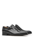 Reiss Calwer - Monk Strap Shoes In Black, Mens, Size 8