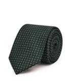 Reiss Ishia - Mens Dotted Silk Tie In Green