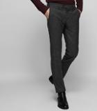 Reiss Function - Fleck Weave Trousers In Grey, Mens, Size 28