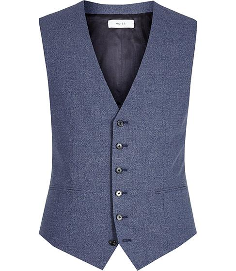 Reiss Trion W Tonal Weave Waistcoat