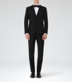 Reiss Mayfair - Mens Peak Lapel Tuxedo In Black, Size 44