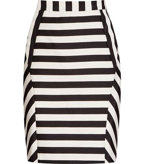 Reiss Karis Striped Pencil Skirt