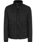 Reiss Battle - Mens Funnel Collar Jacket In Black, Size Xs