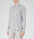 Reiss Roma - Mens Button Down Shirt In Blue, Size Xs