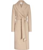 Reiss Cody - Womens Longline Wrap Coat In Brown, Size 4