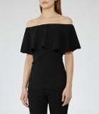 Reiss Balmer - Off-the-shoulder Top In Black, Womens, Size 0