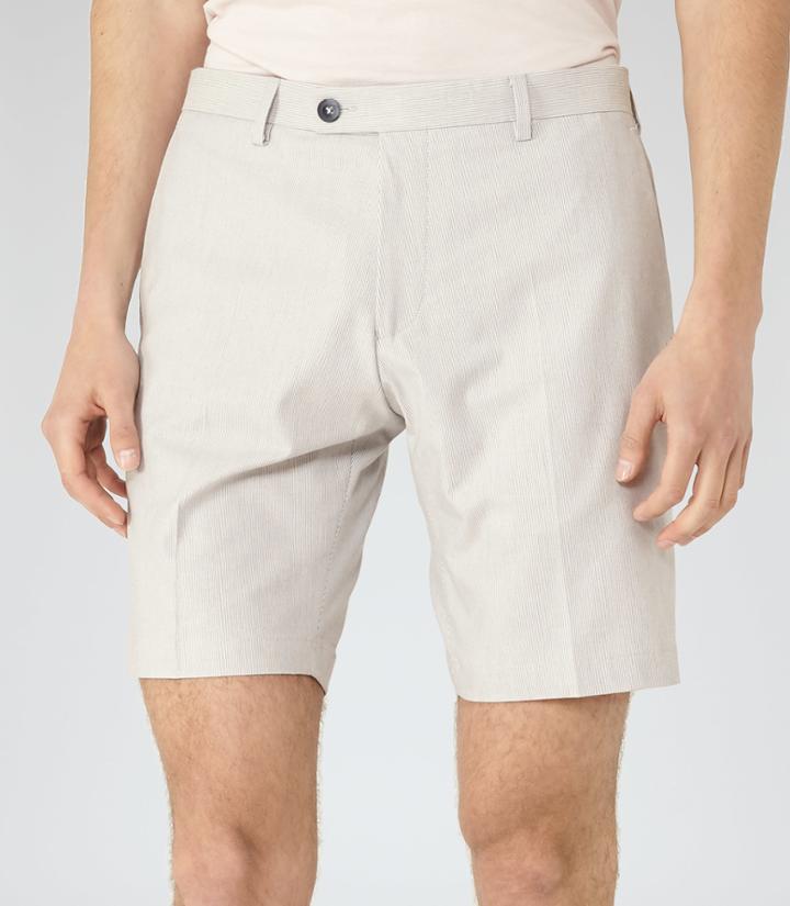 Reiss Whinfell - Tailored Shorts In White, Mens, Size 28