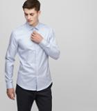 Reiss Straith - Slim-fit Textured Shirt In Blue, Mens, Size S