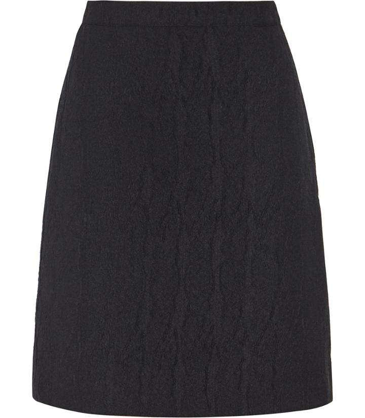 Reiss Mendes - Womens Textured Skirt In Black, Size 4