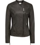 Reiss Rivington Collarless Leather Jacket