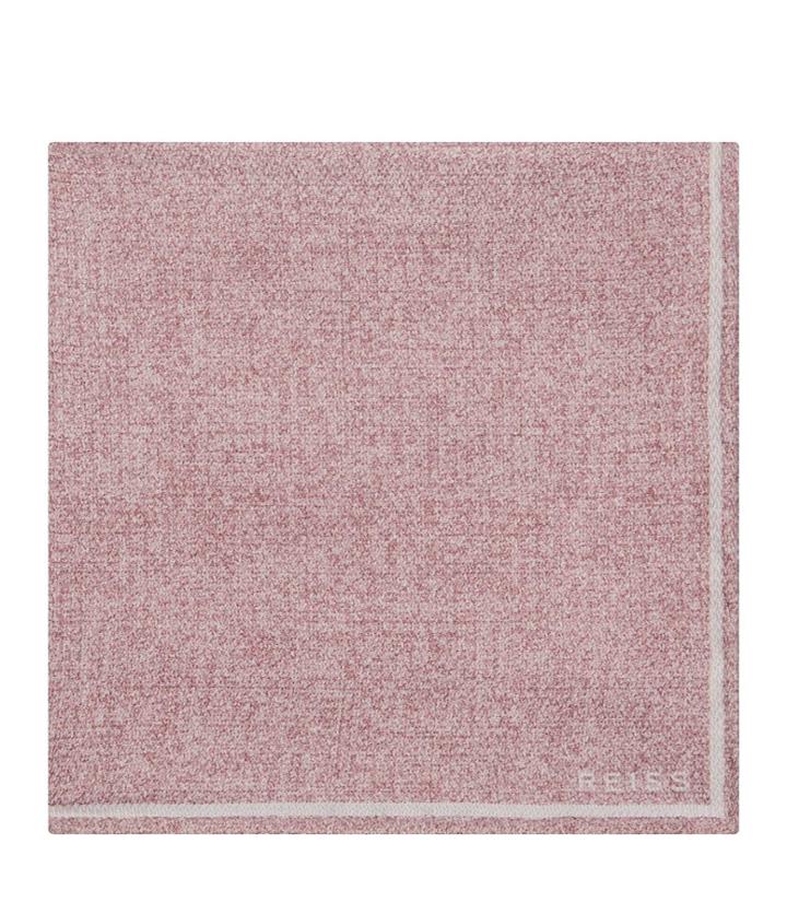 Reiss Craven - Silk Pocket Square In Pink, Mens