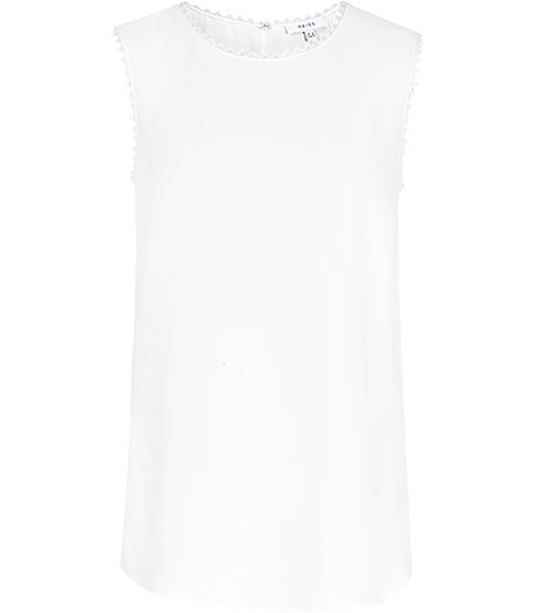 Reiss Acorn Lace-trimmed Tank Top