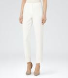 Reiss Myla Trouser - Slim-leg Trousers In White, Womens, Size 0