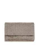 Reiss Minty - Womens Crystal-embellished Evening Bag In Brown, Size One Size