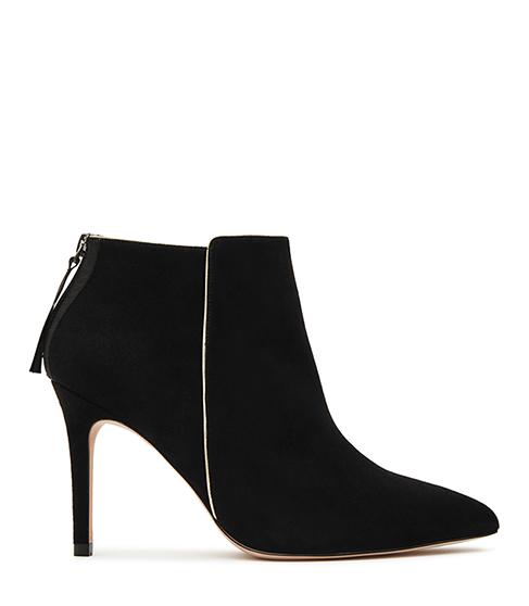 Reiss Breton Metallic-trim Ankle Boots