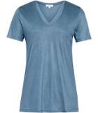 Reiss Leo - Womens Neckline-trim T-shirt In Blue, Size Xs