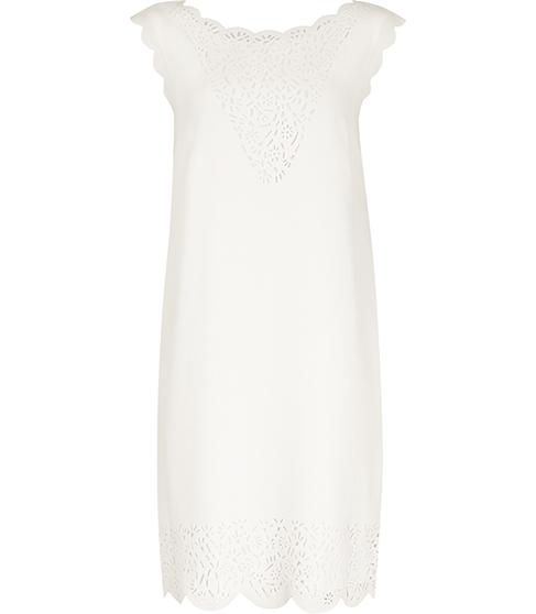 Reiss Vita Laser-cut Shift Dress