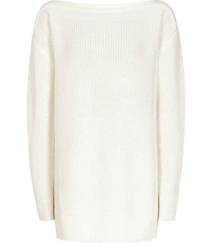 Reiss Amy - Womens Slash-neck Jumper In White, Size Xs
