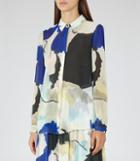 Reiss Celina - Womens Printed Shirt In Blue, Size 4
