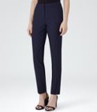 Reiss Delo Trouser - Womens Slim-leg Trousers In Blue, Size 4