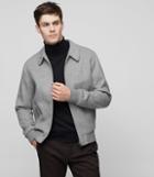 Reiss Foxbury - Collared Jacket In Grey, Mens, Size Xs