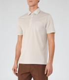 Reiss Spirito - Mens Pique Polo Shirt In Brown, Size Xs