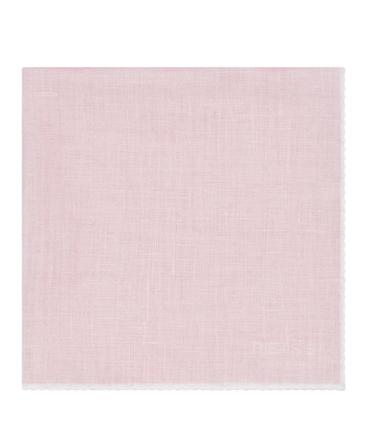 Reiss Illinois - Linen Pocket Square In Pink, Mens