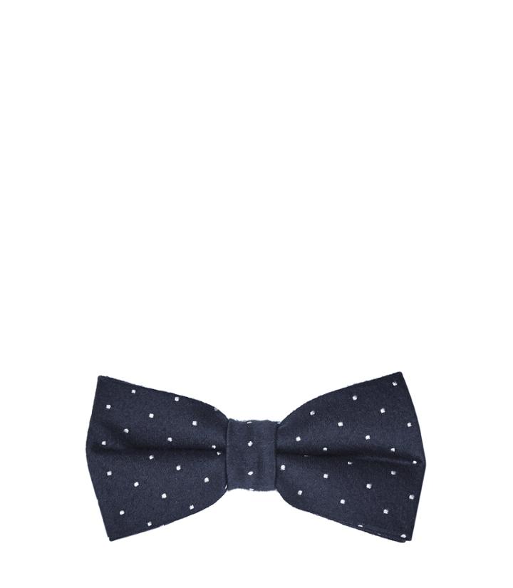 Reiss Monty - Mens Polka Dot Bow Tie In Blue, Size One Size