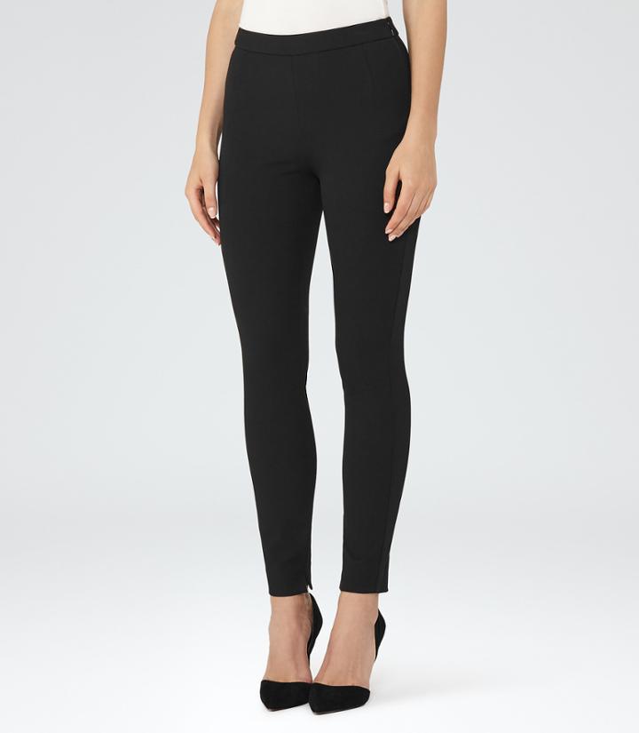 Reiss Tyne - Womens Skinny Tailored Trousers In Black, Size 4
