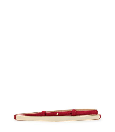 Reiss Broadway Suede Metal-detail Belt