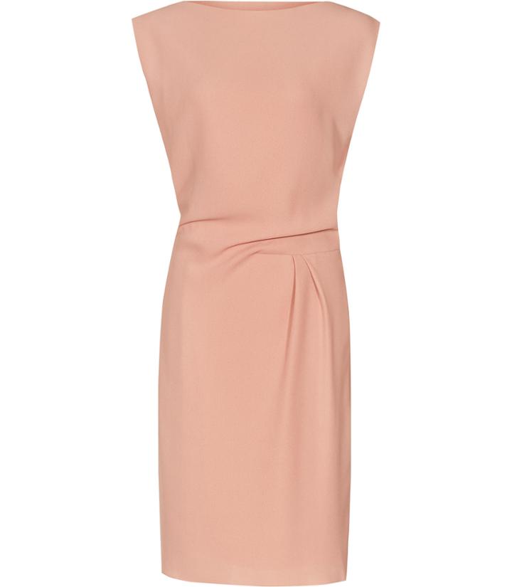 Reiss Kier - Womens Pleat-detail Dress In Pink, Size 6