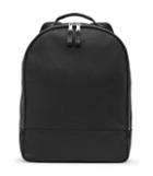 Reiss Bilton - Grained Leather Backpack In Black, Mens