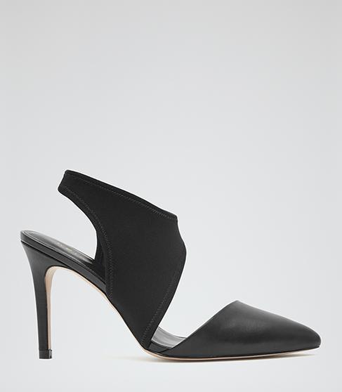 Reiss Atlas Leather And Neoprene Shoes