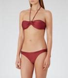Reiss Bermuda T - Bandeau Bikini Top In Brown, Womens, Size Xs