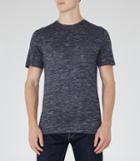 Reiss Beja - Mens Flecked T-shirt In Blue, Size S