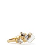 Reiss Marla - Womens Cocktail Ring With Crystals From Swarovski In Yellow, Size M