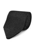 Reiss Canter - Knitted Silk Tie In Black, Mens