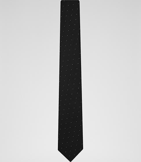 Reiss Lennon Pin Dot Tie