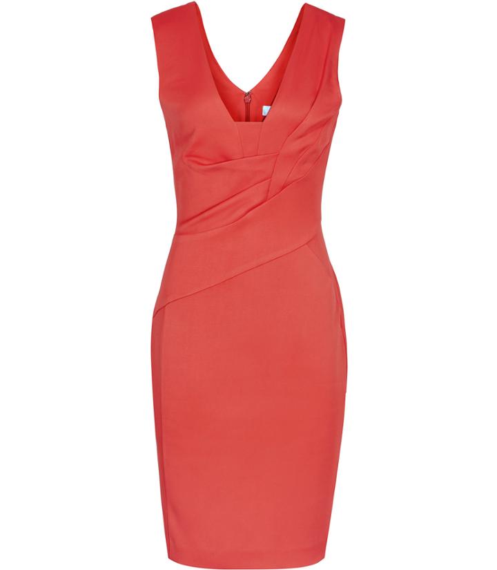 Reiss Aleana - Womens Fitted Dress In Red, Size 6