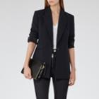 Reiss Leoni - Womens Wide-lapel Blazer In Blue