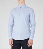 Reiss Steel - Mens Button Down Shirt In Blue, Size S