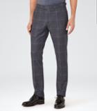 Reiss Desmond - Mens Slim Turn-up Trousers In Blue, Size 28
