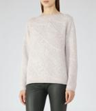 Reiss Wesley - Jacquard Jumper In Brown, Womens, Size S