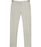Reiss Lidder T - Mens Wool Tailored Trousers In Brown, Size 34