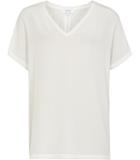 Reiss Darcy Silk-front T-shirt