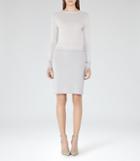 Reiss Blume - Womens Knitted Dress In Grey, Size 8