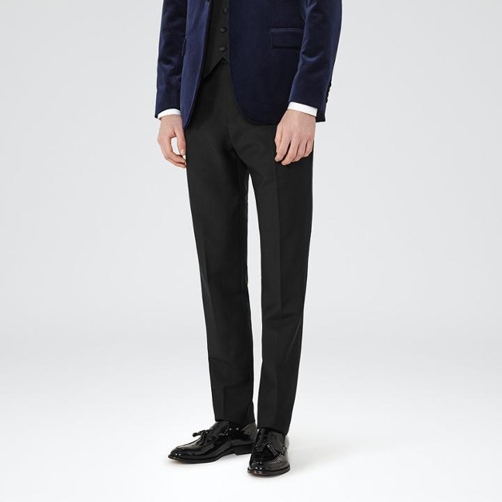 Reiss Knightsbridge - Mens Tuxedo Trousers In Black