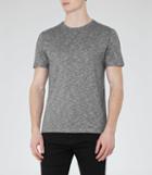 Reiss Peaky - Patterned T-shirt In Grey, Mens, Size S