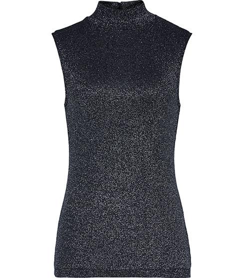 Reiss Amie Metallic Knitted Top
